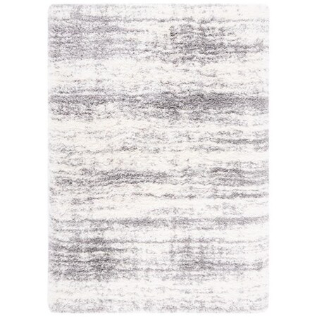 Safavieh 5 ft. 3 in. x 7 ft. 6 in. Iceland Shag 500 Shag & Flokati Rectangle Power Loomed Area Rug Ivry/Gry ISG512A-5